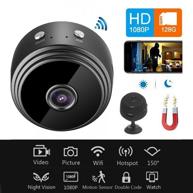 Mini WiFi Camera – 1080P HD, Wide Angle, Portable Security Cam