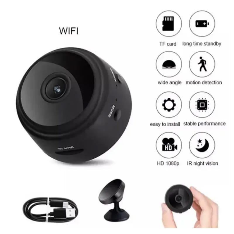 Mini WiFi Camera – 1080P HD, Wide Angle, Portable Security Cam